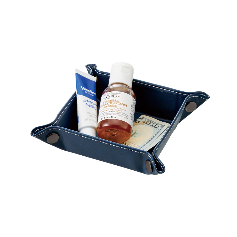 オリジナル レザースタイルボタントレイ