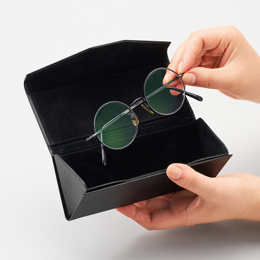 オリジナル レザースタイルメガネケース