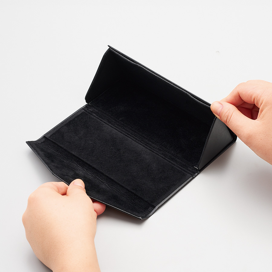 オリジナル レザースタイルメガネケース