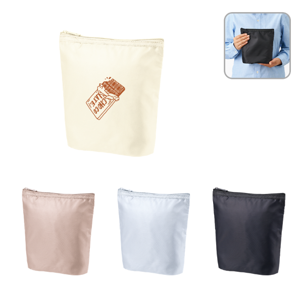 オリジナル　ライトクーラーガゼットマチ付ポーチ