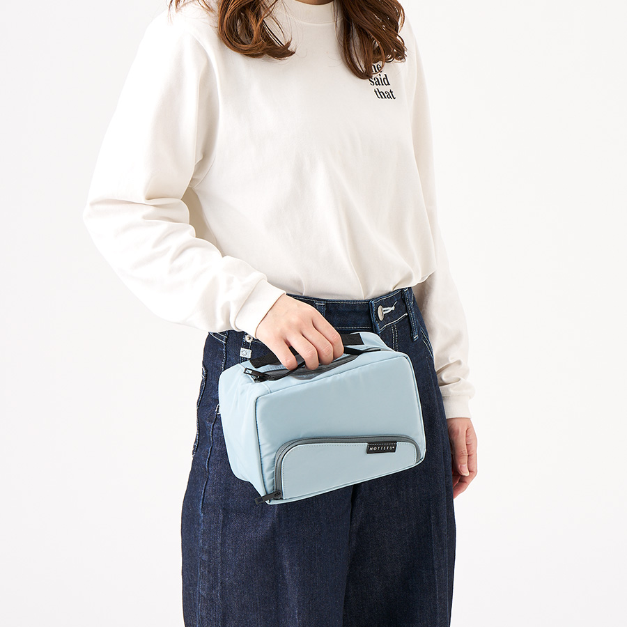 オリジナル スマホが立てられるクーラーランチポーチ