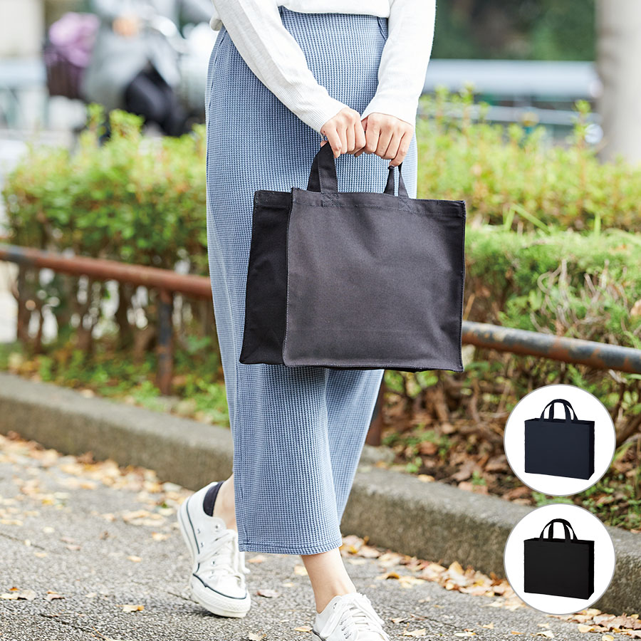 オリジナル　キャンバスカレッジトートバッグ(M)ワイド