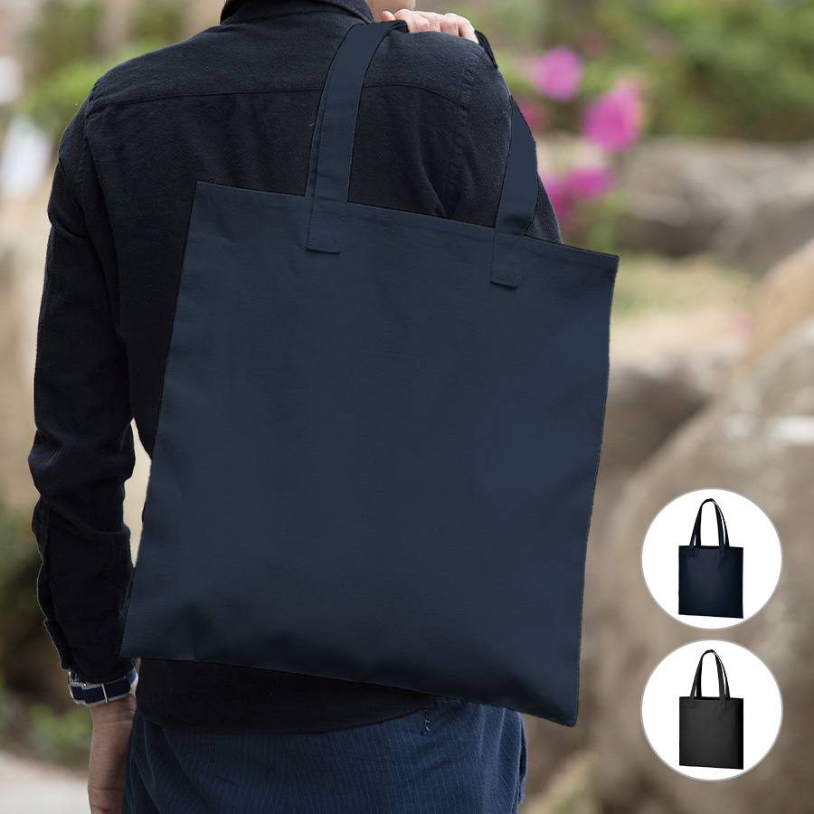 オリジナル　キャンバスアウトハンドルフラットトートバッグ