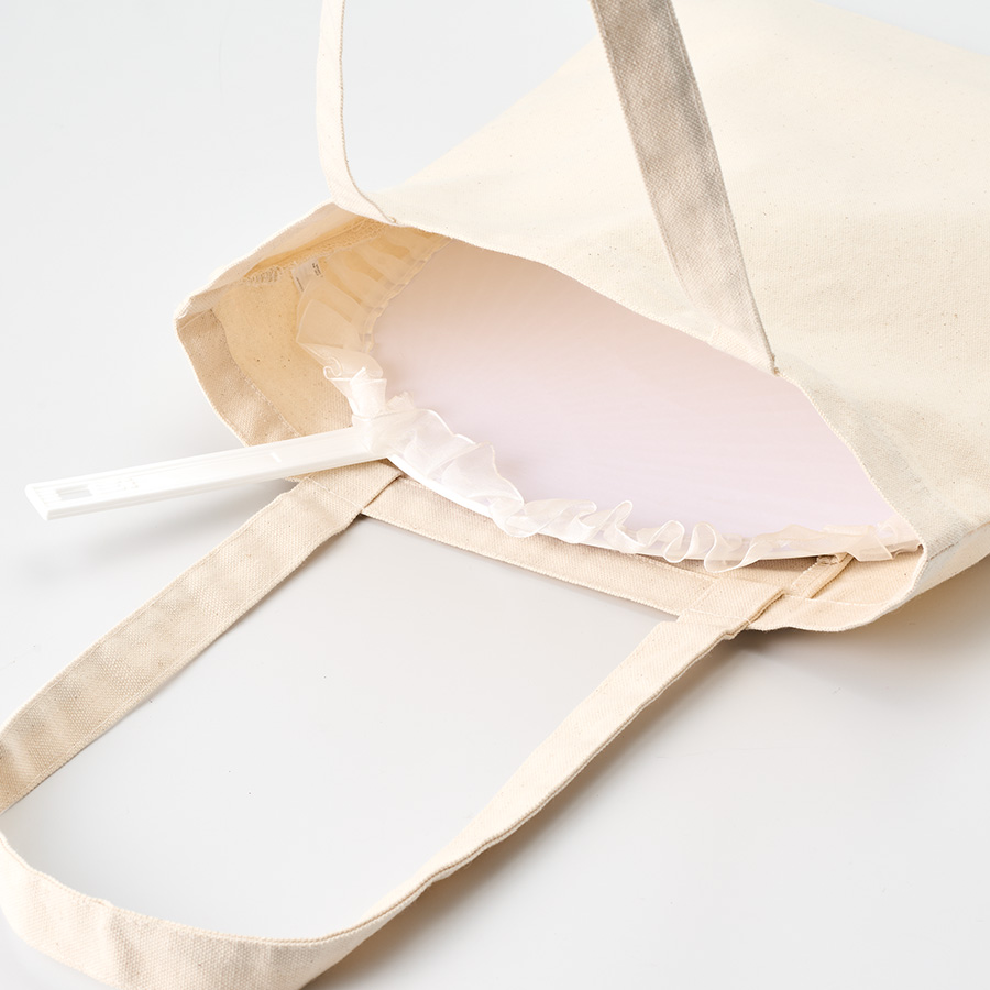 オリジナル キャンバスフラットトートバッグループ付 ナチュラル