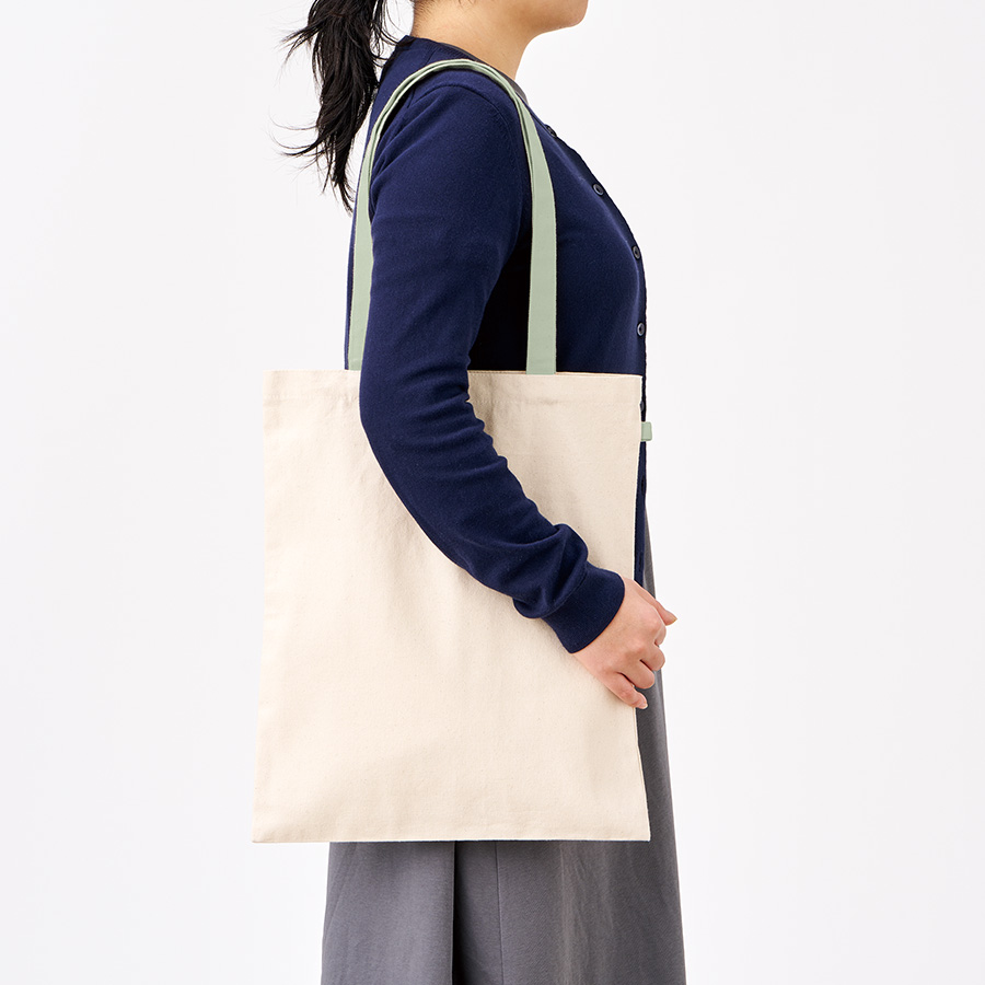 オリジナル キャンバスフラットトートバッグループ付