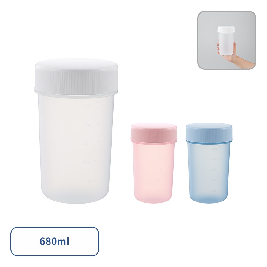 オリジナル　目盛り付シンプルシェイカーボトル680ml