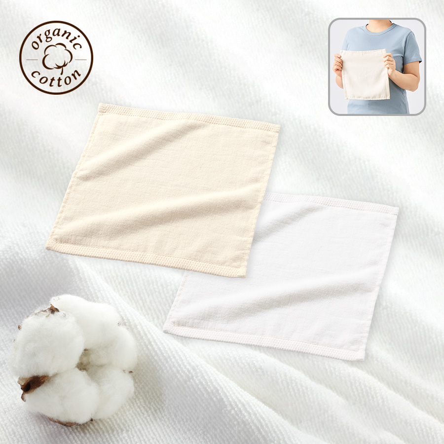 オリジナル　オーガニックコットンハンドタオル
