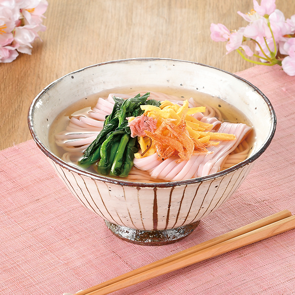 オリジナル 桜のそばと満開うどん